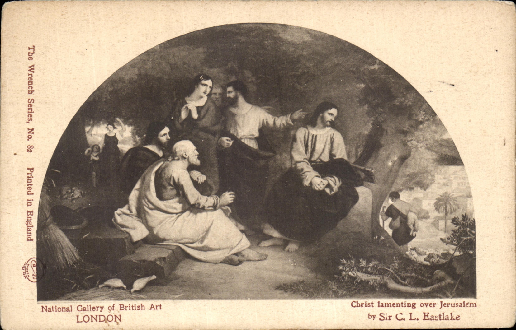CPA London National Gallery of British Art Christ lamenting over Jerusalem