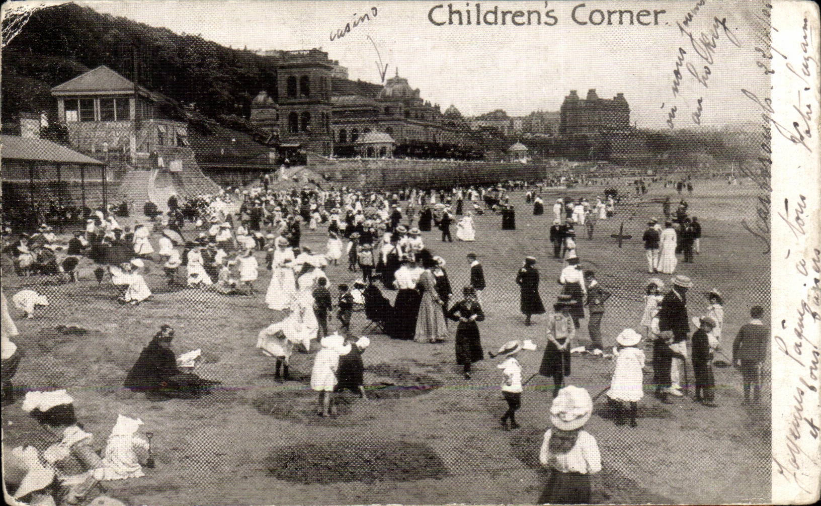 Esquina de los ninos S de la POSTAL de la VENDIMIA