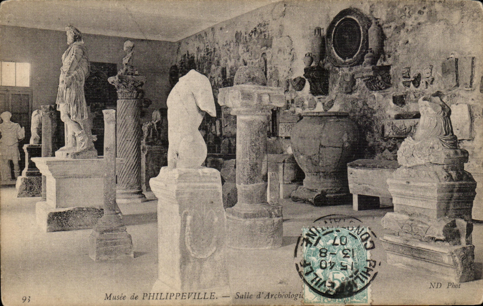 CPA Philippeville Salie d Archiologie