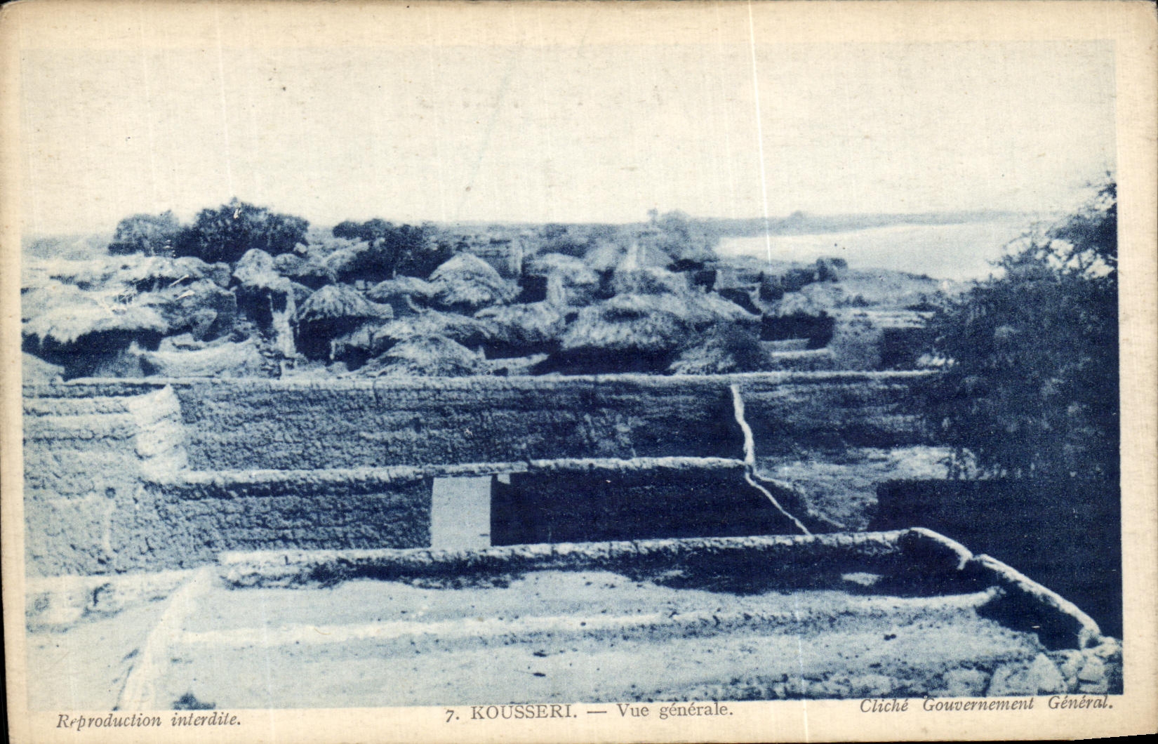 VINTAGE POSTCARD Kousseri View Cameroun Chad AEF