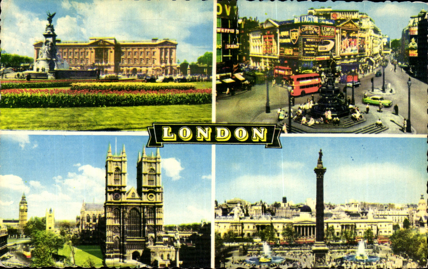 MODERN CARD London Buckingham Palac Westminster Abbey