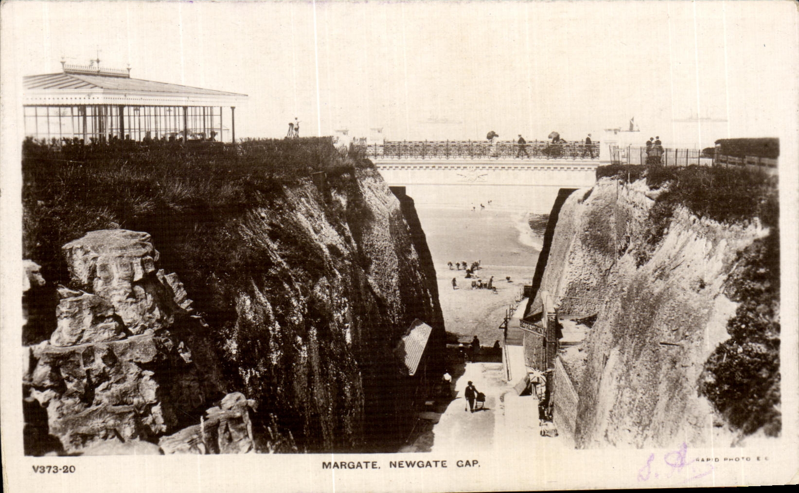 Cabo de Margate Newgate de la POSTAL de la VENDIMIA