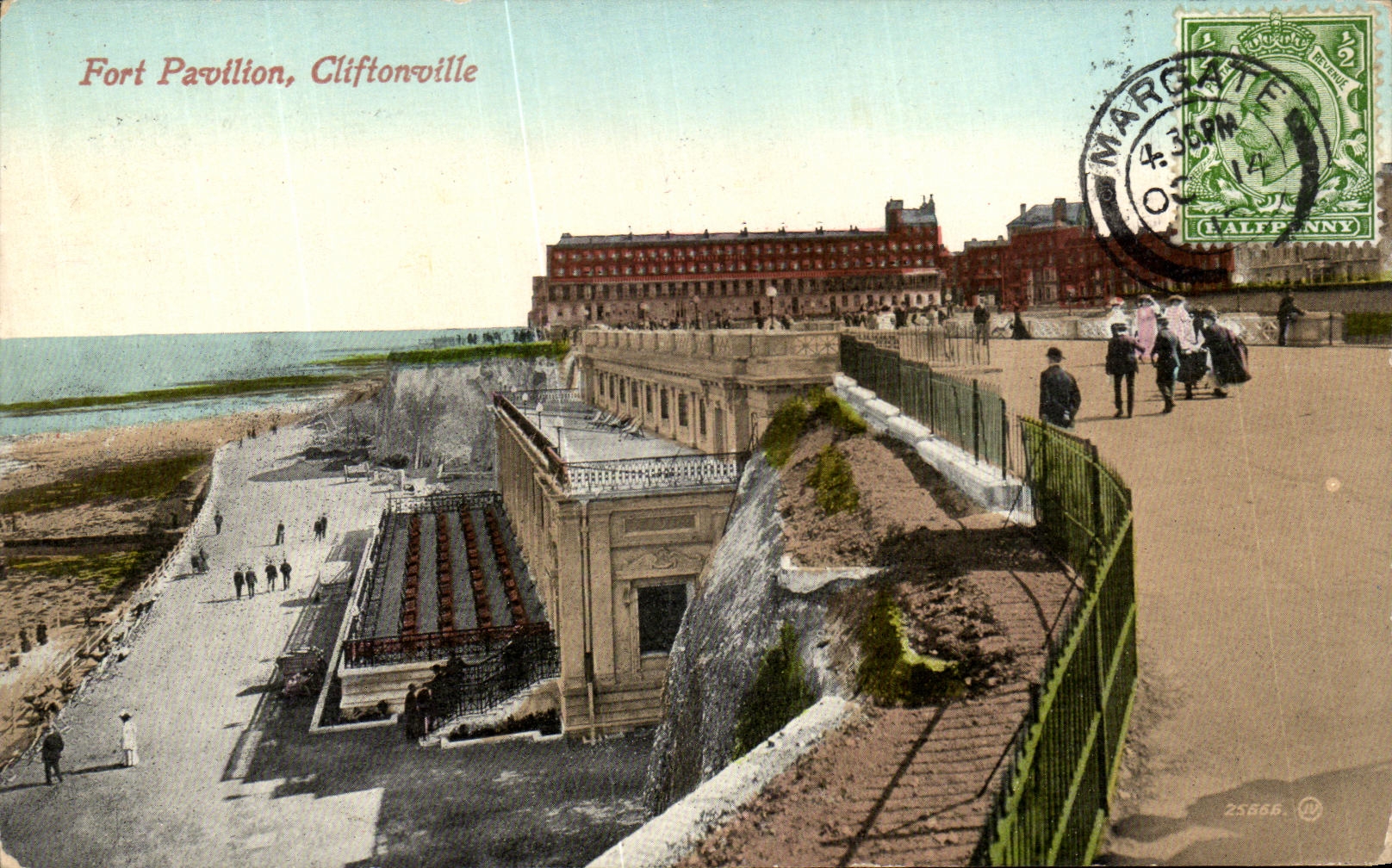 Casa fuerte de Cliftonville de la POSTAL de la VENDIMIA