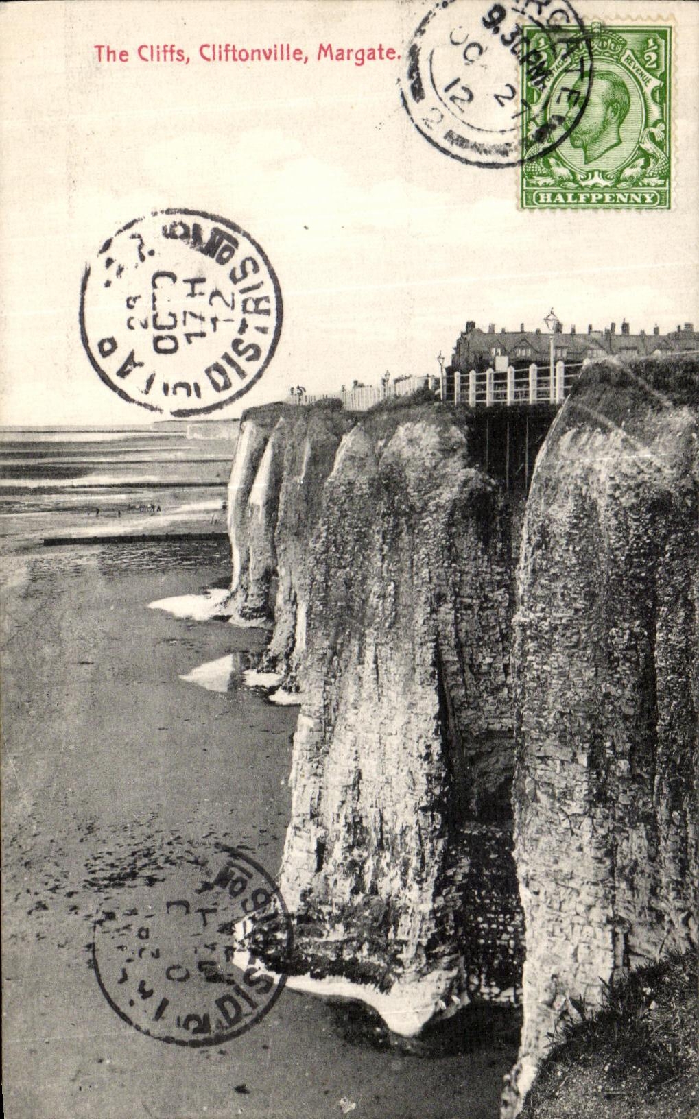 POSTAL de la VENDIMIA el Clifs Cliftonville Margate