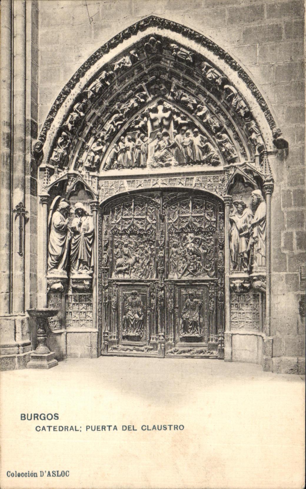 CPA Burgos Catedral Puerta Del Claustro