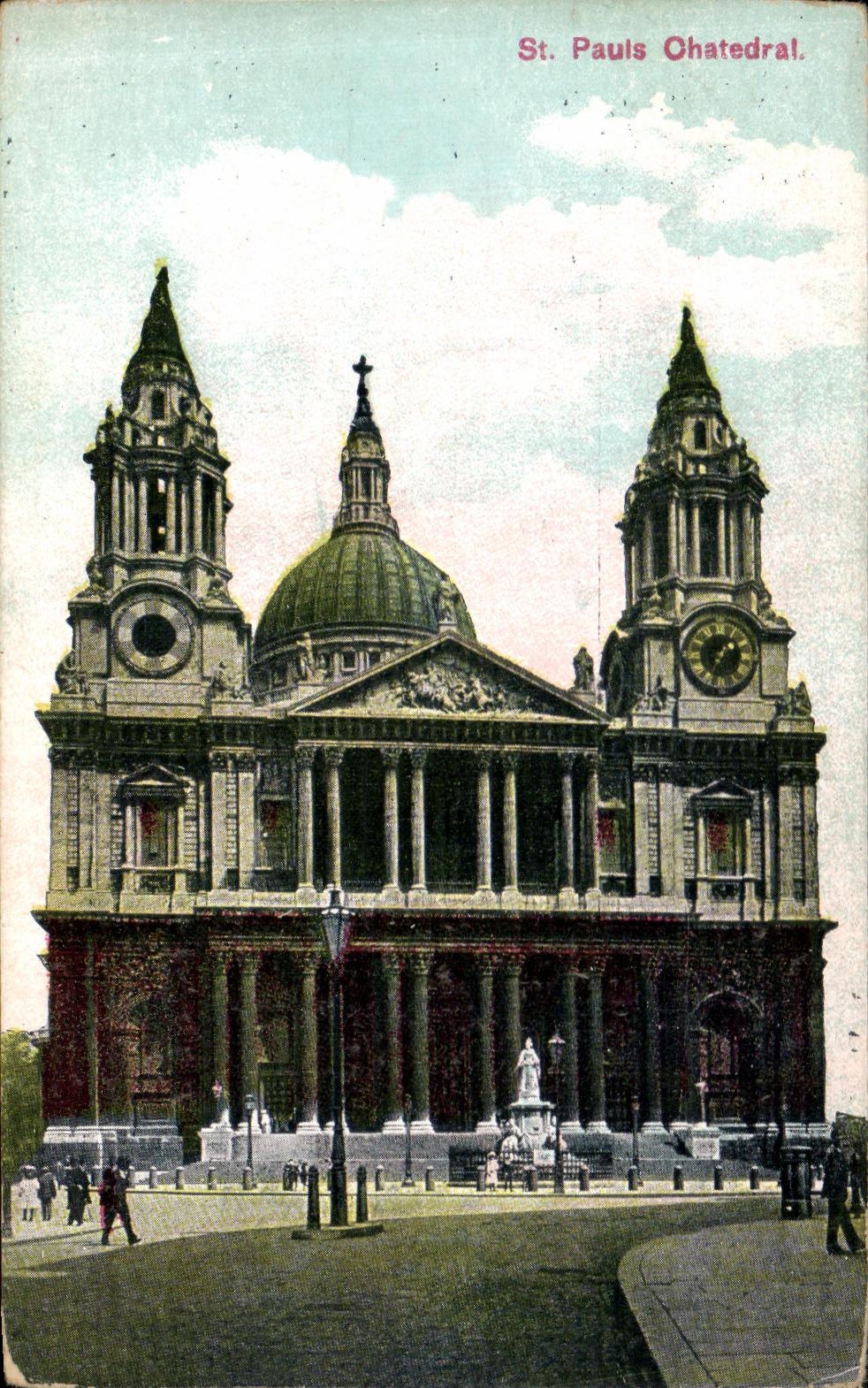 VINTAGE POSTCARD St Pauls Chatedral cathedral