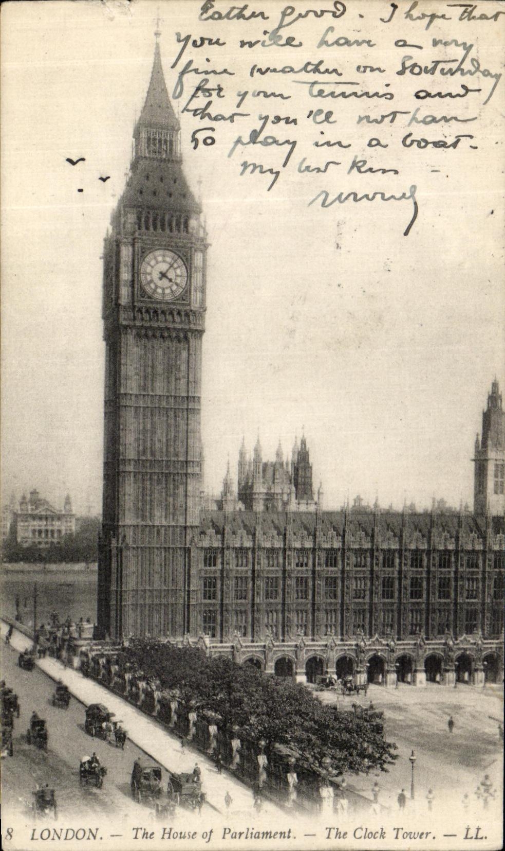 VINTAGE POSTCARD London The House Off Parliament