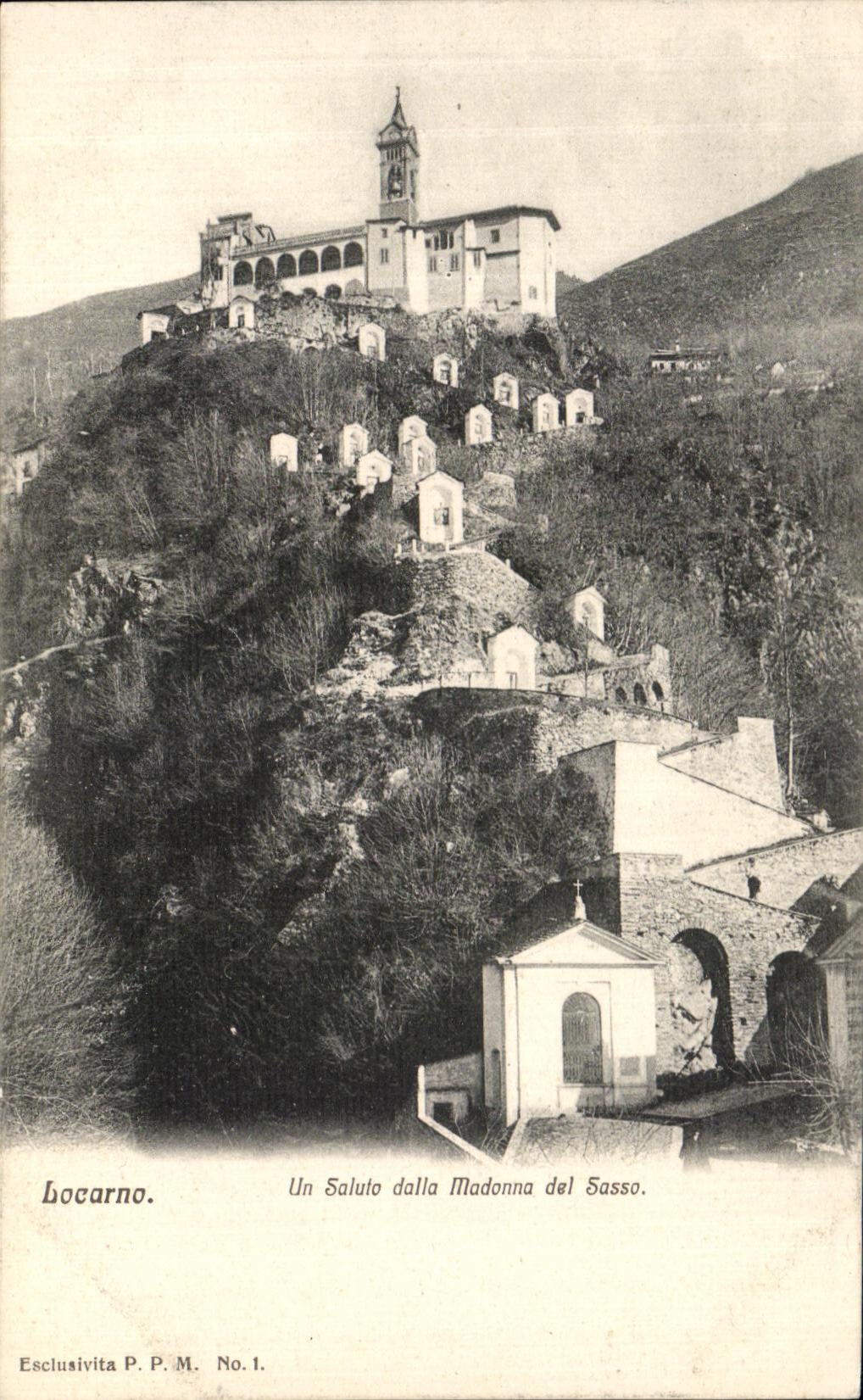 CPA Locarno Un Saluto Dalla Madonna Del Sasso 