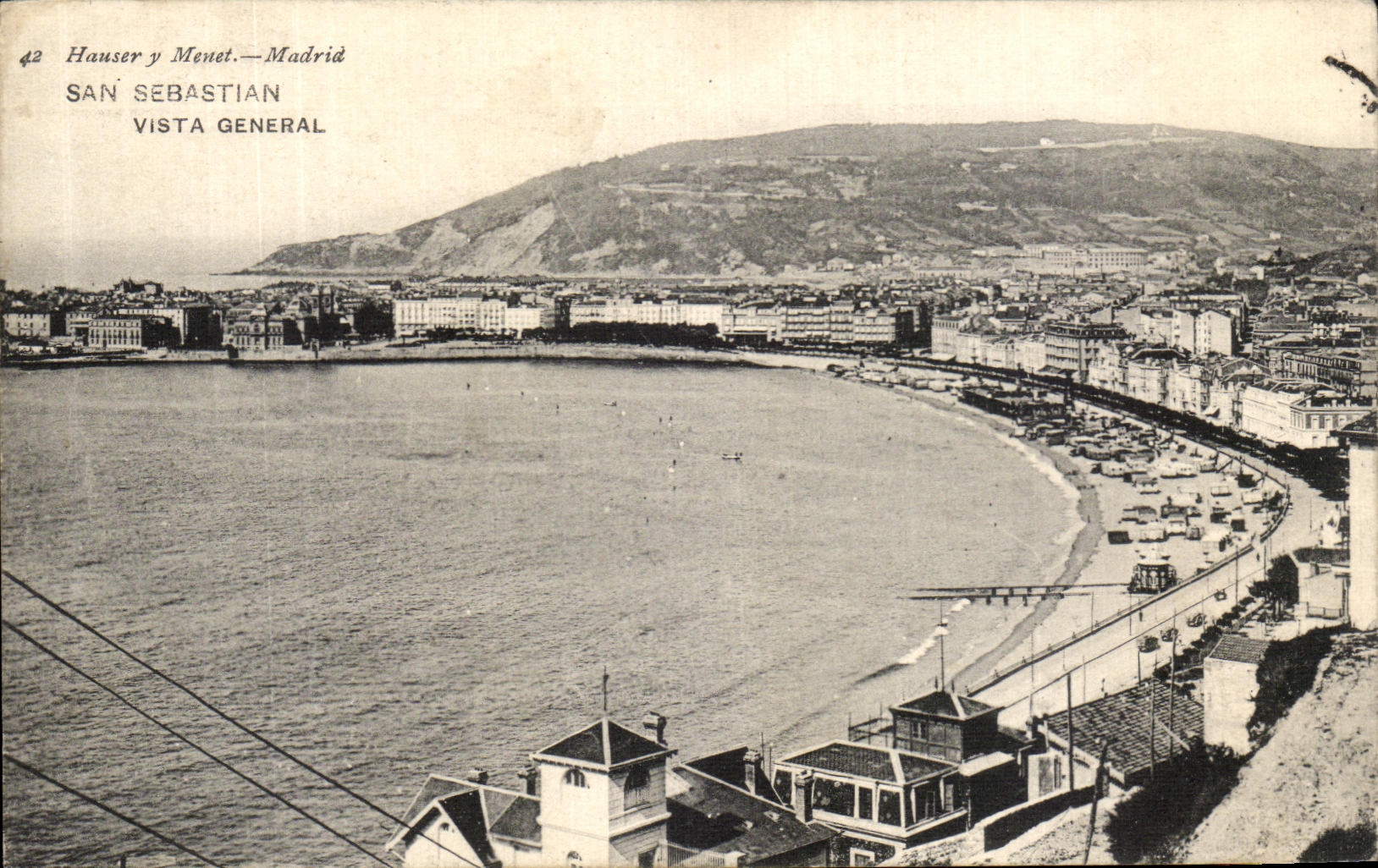 General de San Sebastian Vista de la POSTAL de la VENDIMIA