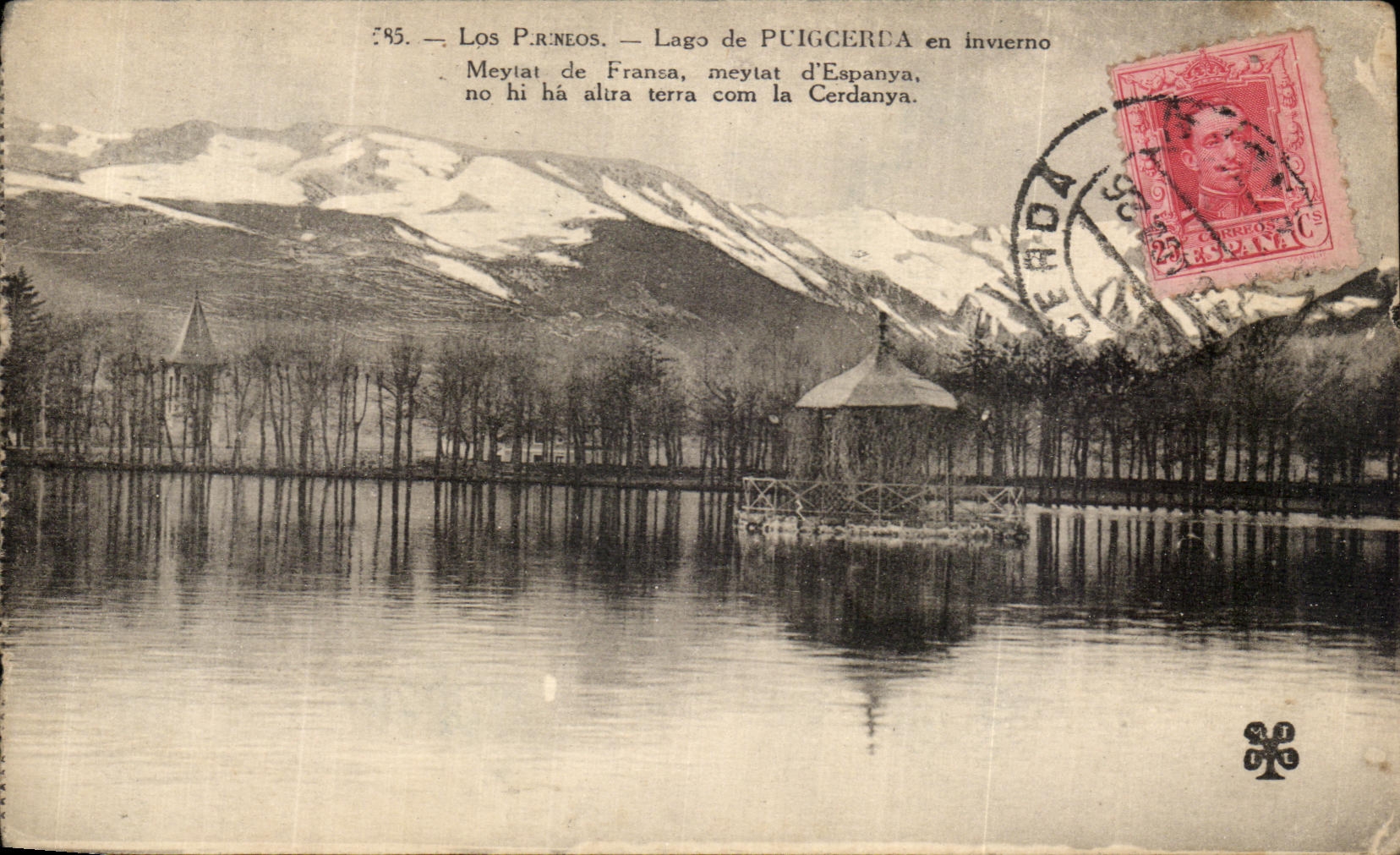 VINTAGE POSTCARD Lago De Puigcerda