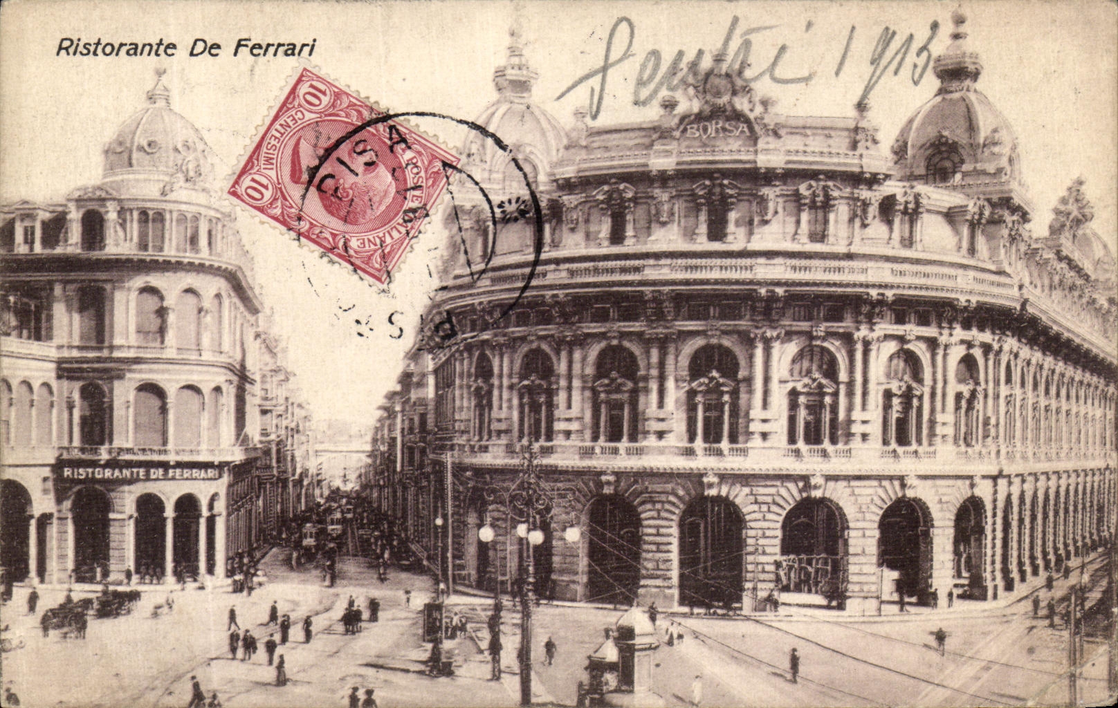 CPA Ristorante De Ferrari