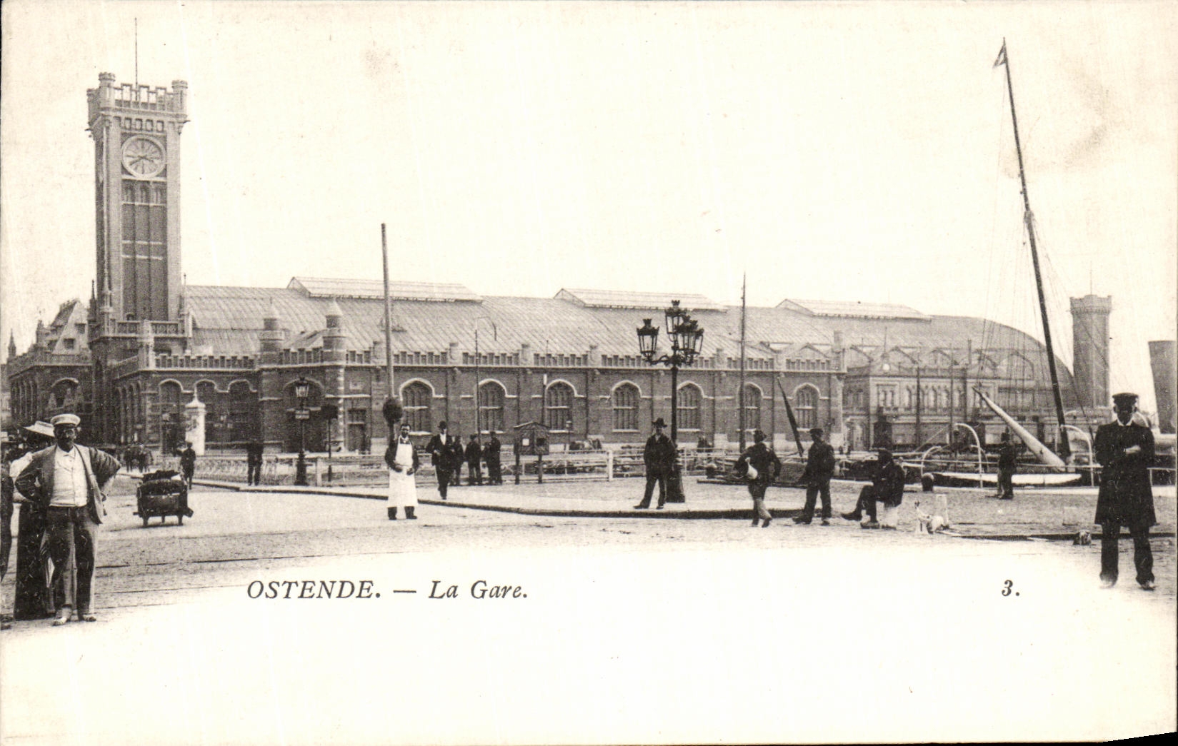 CPA Ostende La Gare