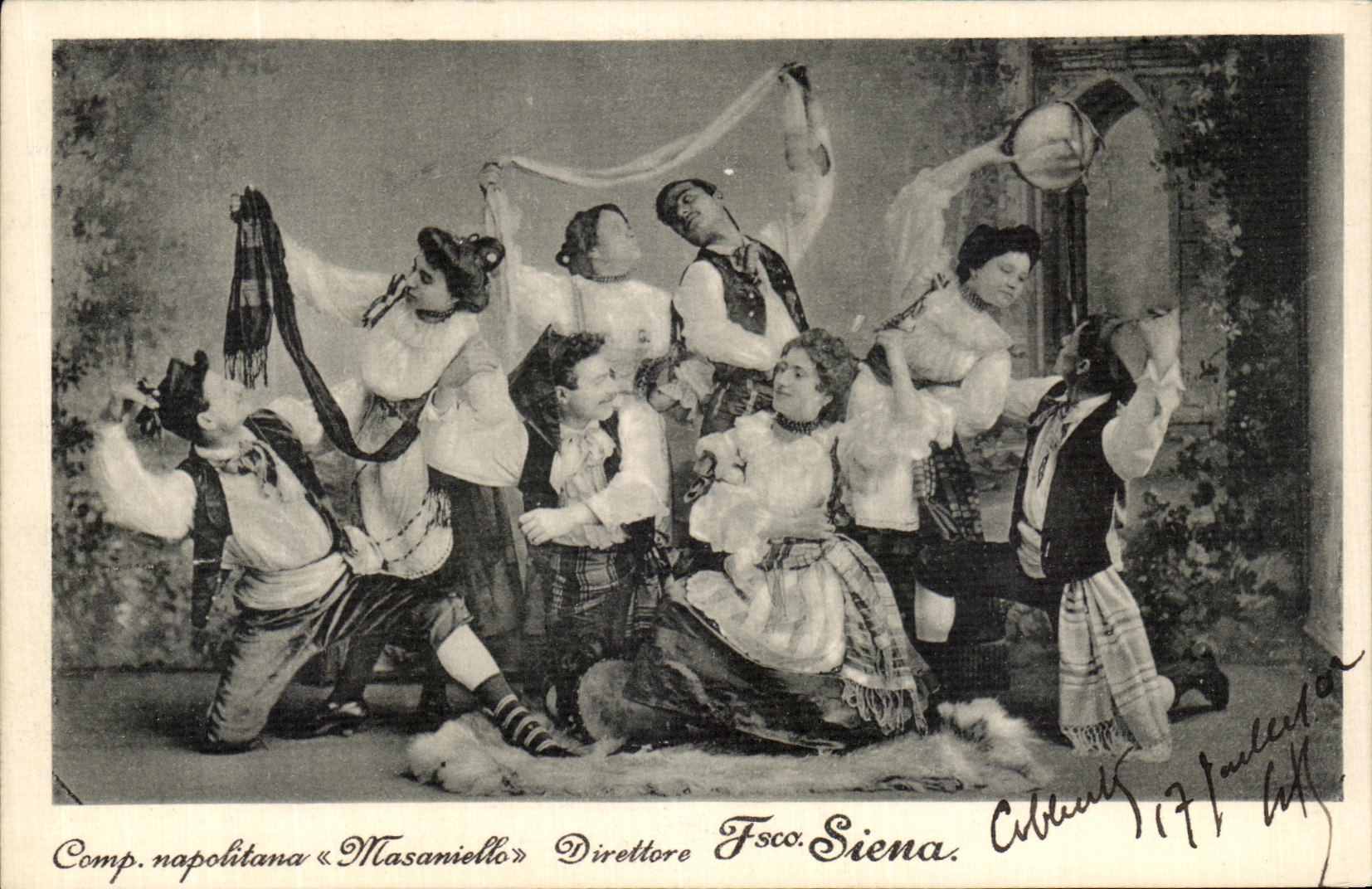CPA Siena Folklore Costumes Danses