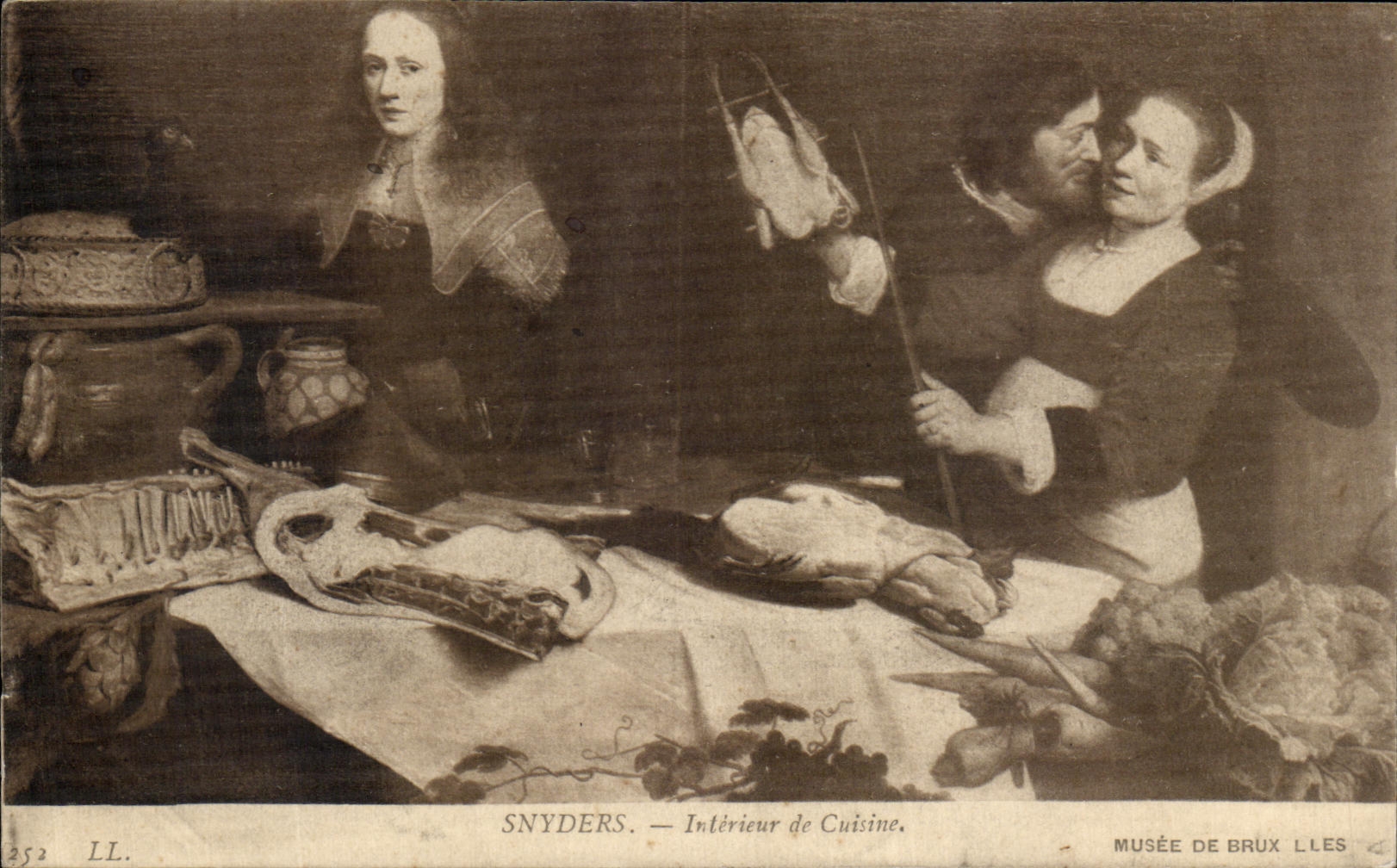 CPA Snyders Interieur de Cuisine Musee de Bruxelles