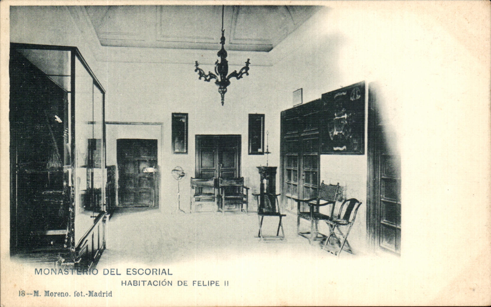 POSTAL Monasterio Del Escorial Habitacion De Felipe II de la VENDIMIA