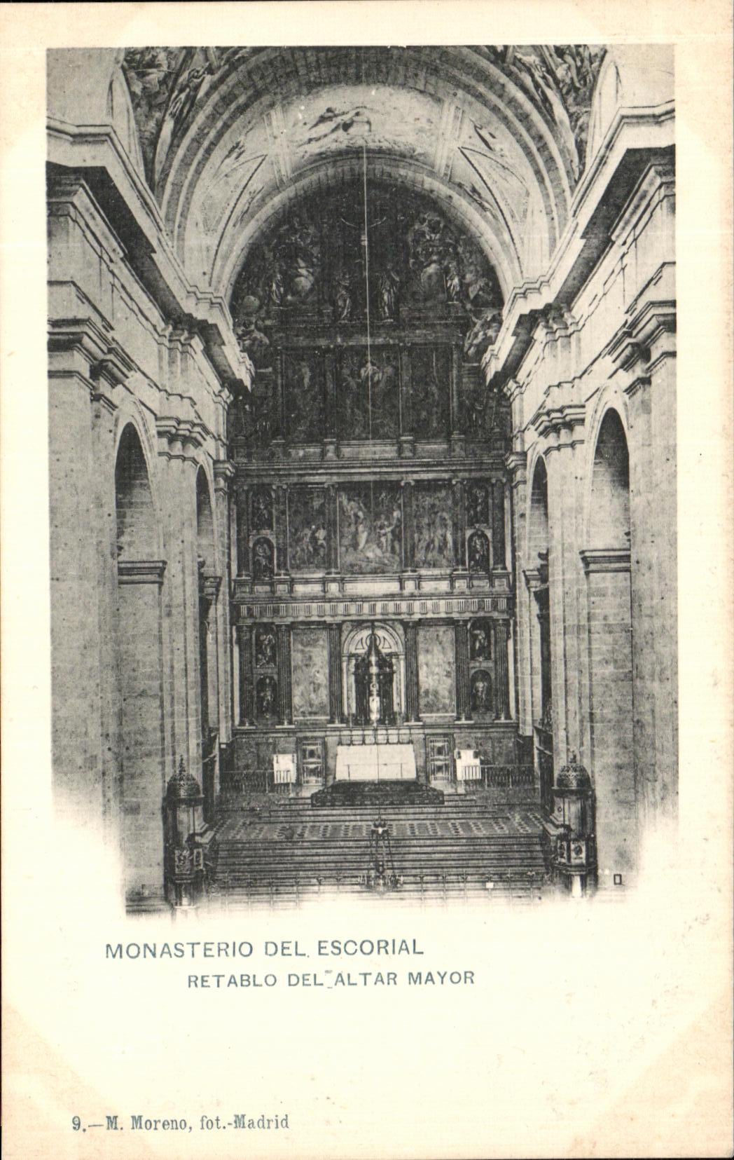 POSTAL Monasterio Del Escorial Retablo Del Altar Mayor de la VENDIMIA