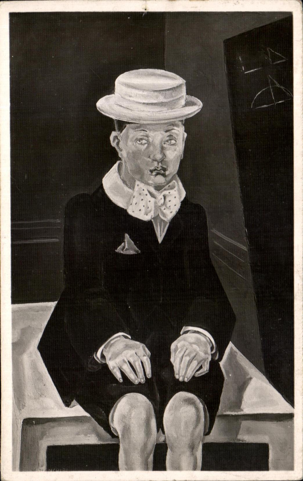 CPA Petit Palais Collectioj Girardin Petit Garcon au Canotier