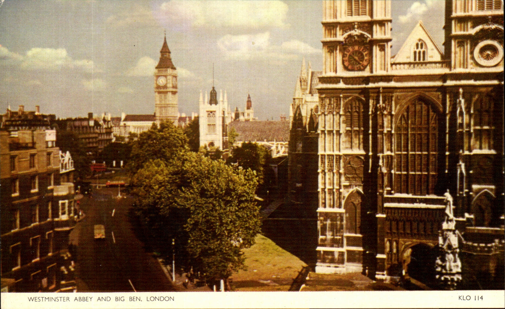 MODERN CARD Westmnster Abbey And Big Ben London