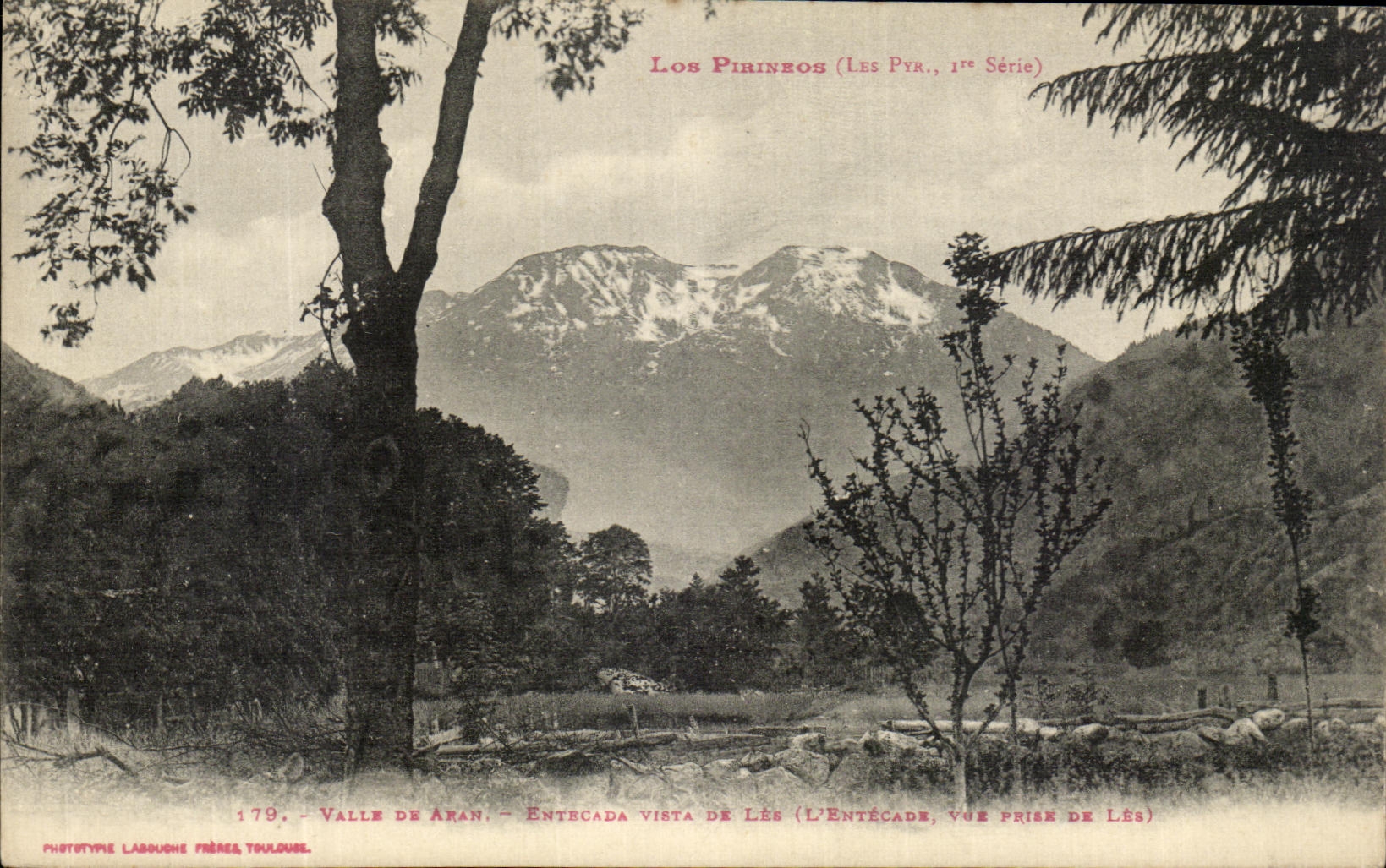 CPA Valle De Aran Entecada Vista De Les
