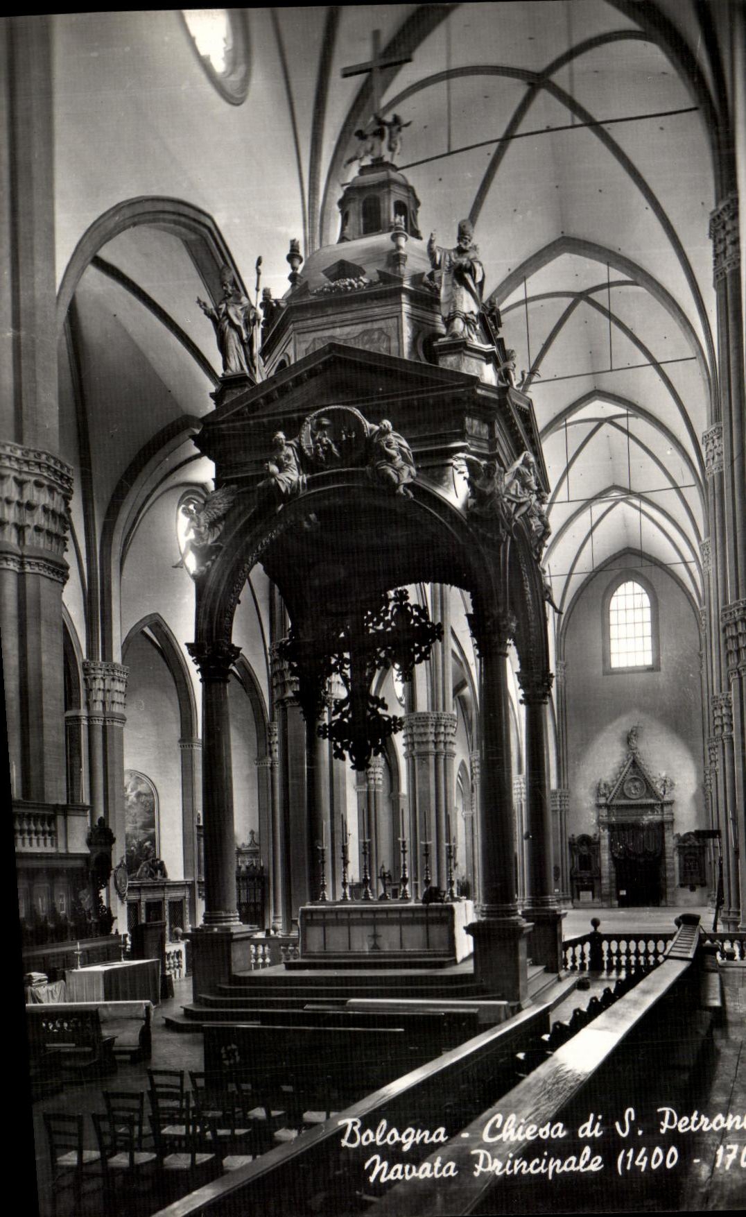 CPA Balogna Santuaria di S Petronoa Navala Principale