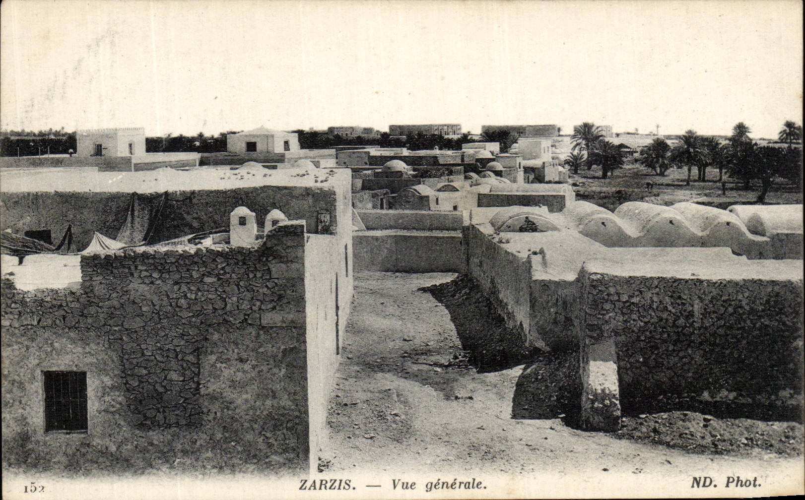 VINTAGE POSTCARD Zarzis View Tunisia