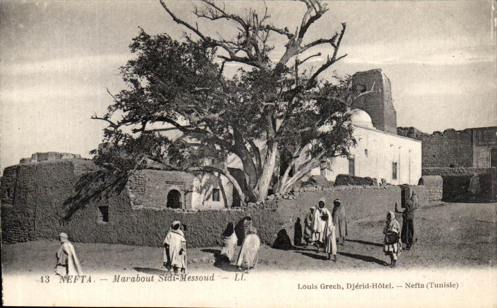 VINTAGE POSTCARD Nefta Marabout Sidi Messoud Tunisia
