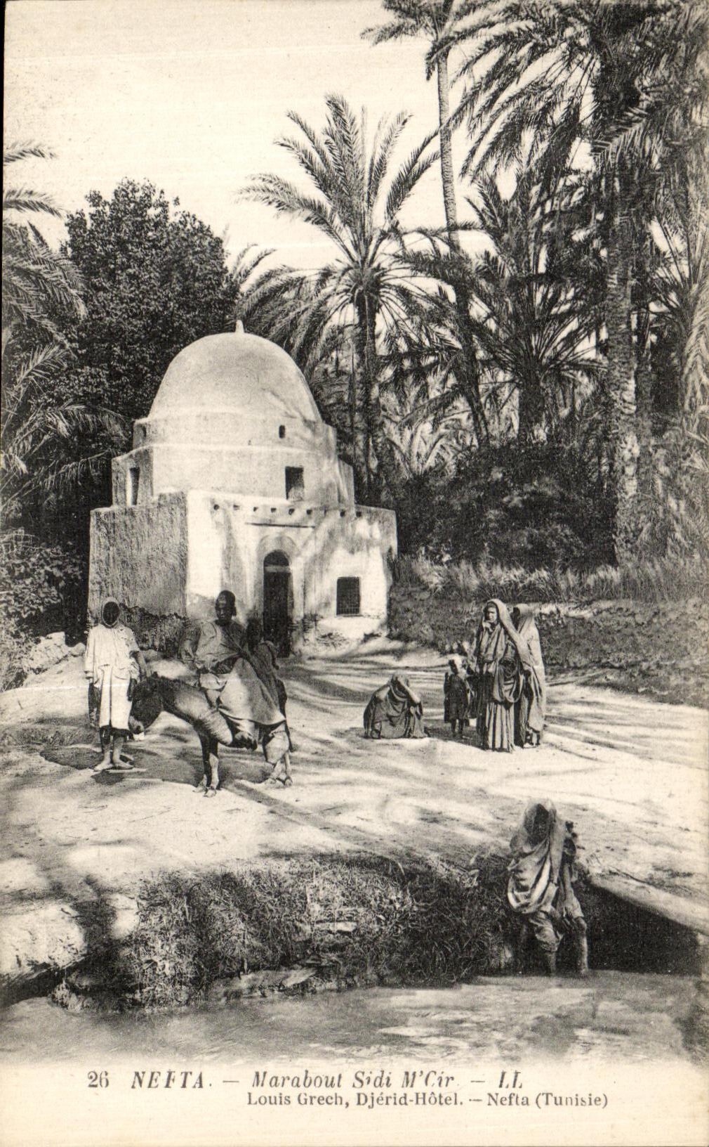 VINTAGE POSTCARD Nefta Maraboul Sidi Mr  Cir Tunisia