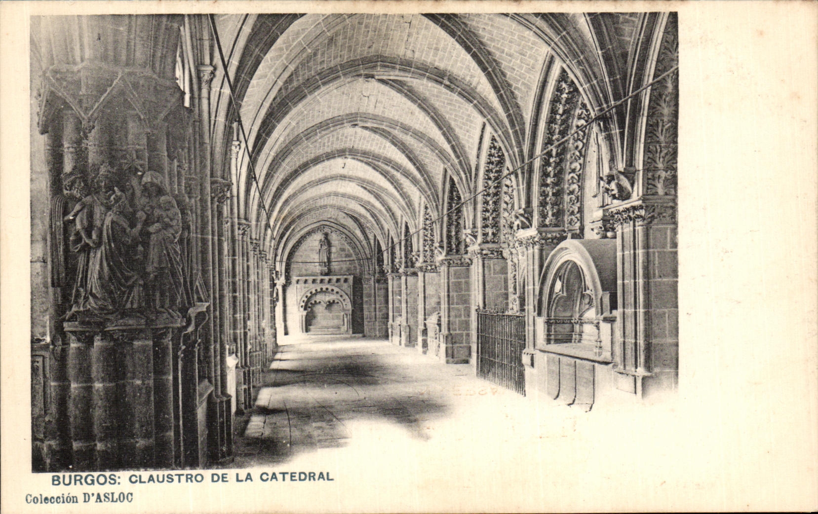 VINTAGE POSTCARD Burgos Claustro Of Catedral