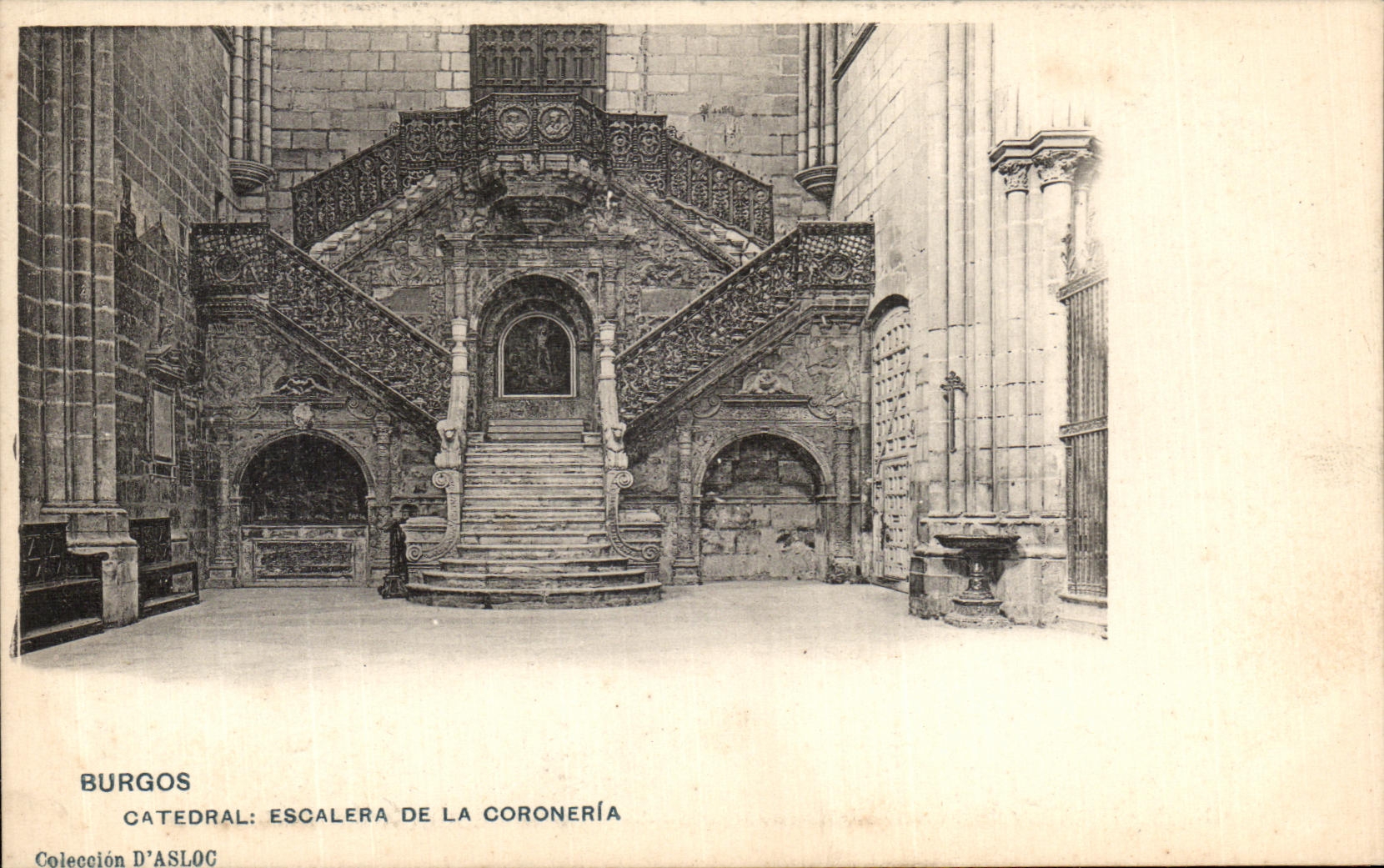 CPA Burgos Catedral Escalera De La Coroneria