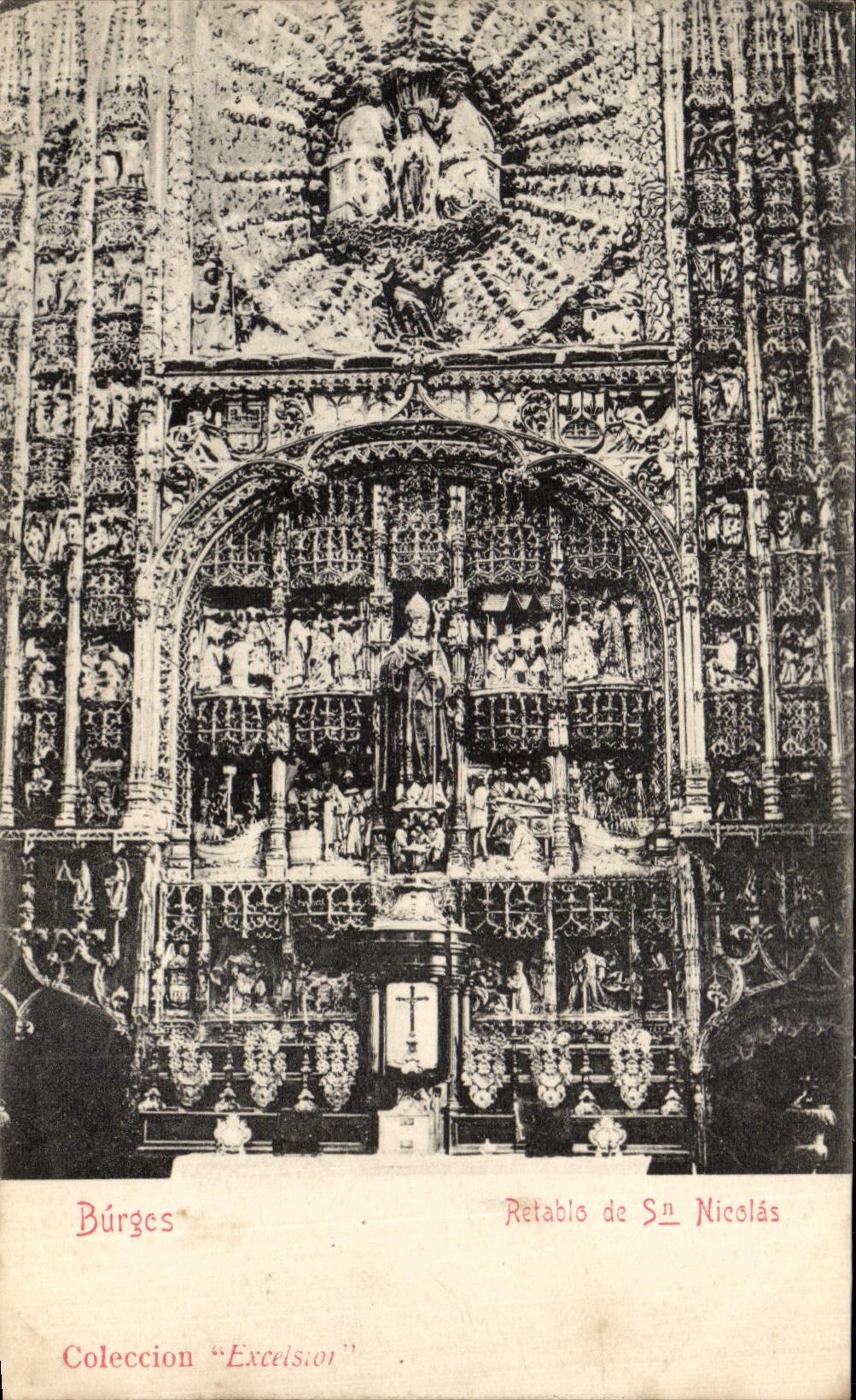 VINTAGE POSTCARD Burgos Relatio Of Sn Nicoles