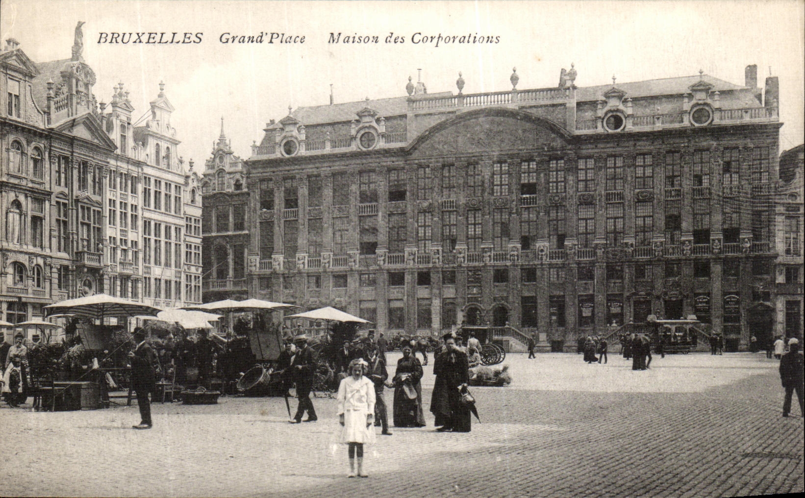 CPA Bruxelles Grand Place Maison des Corporations Marche
