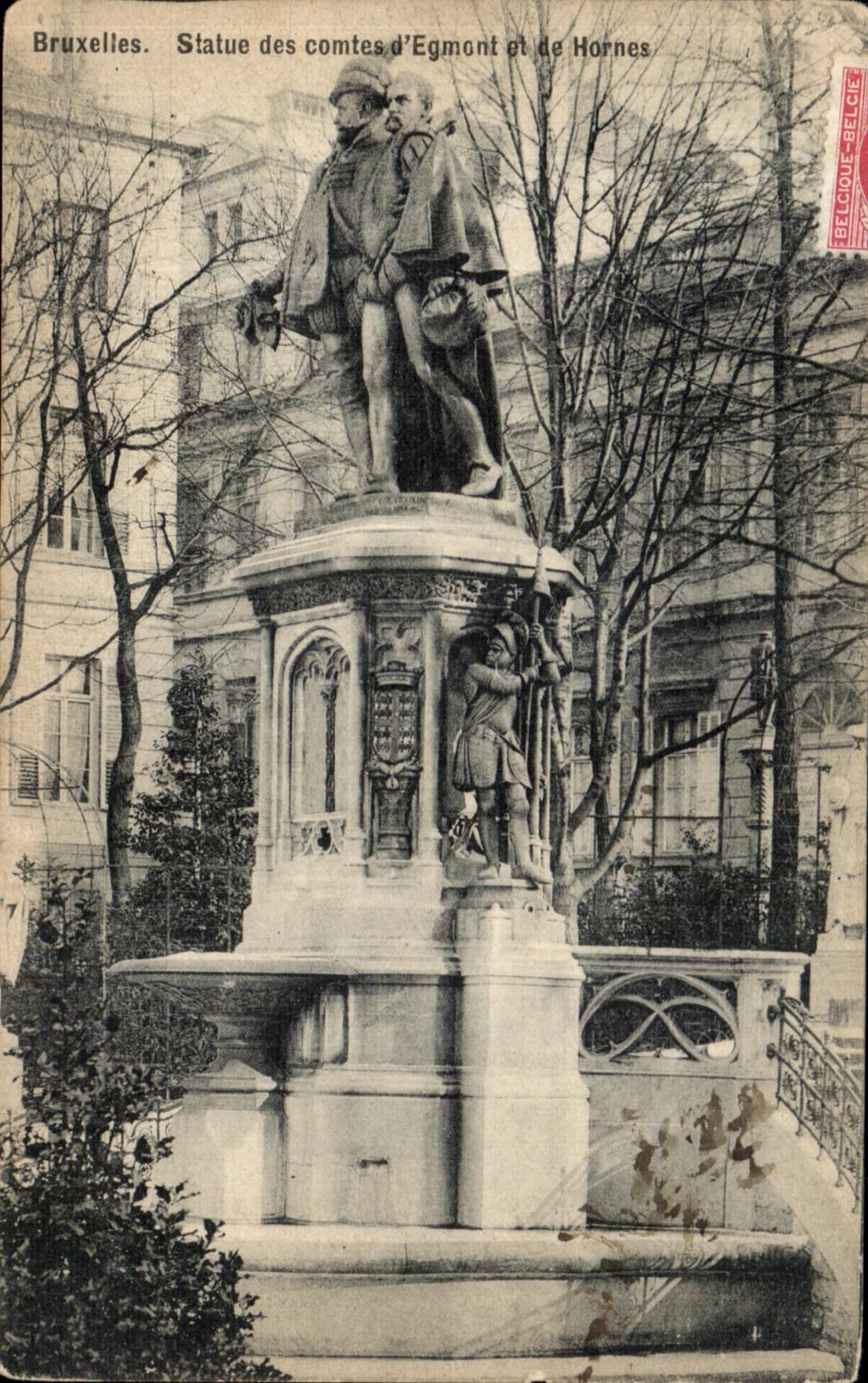 Reglas de Bruselas de la POSTAL de la VENDIMIA de las cuentas D Egment y Hornes