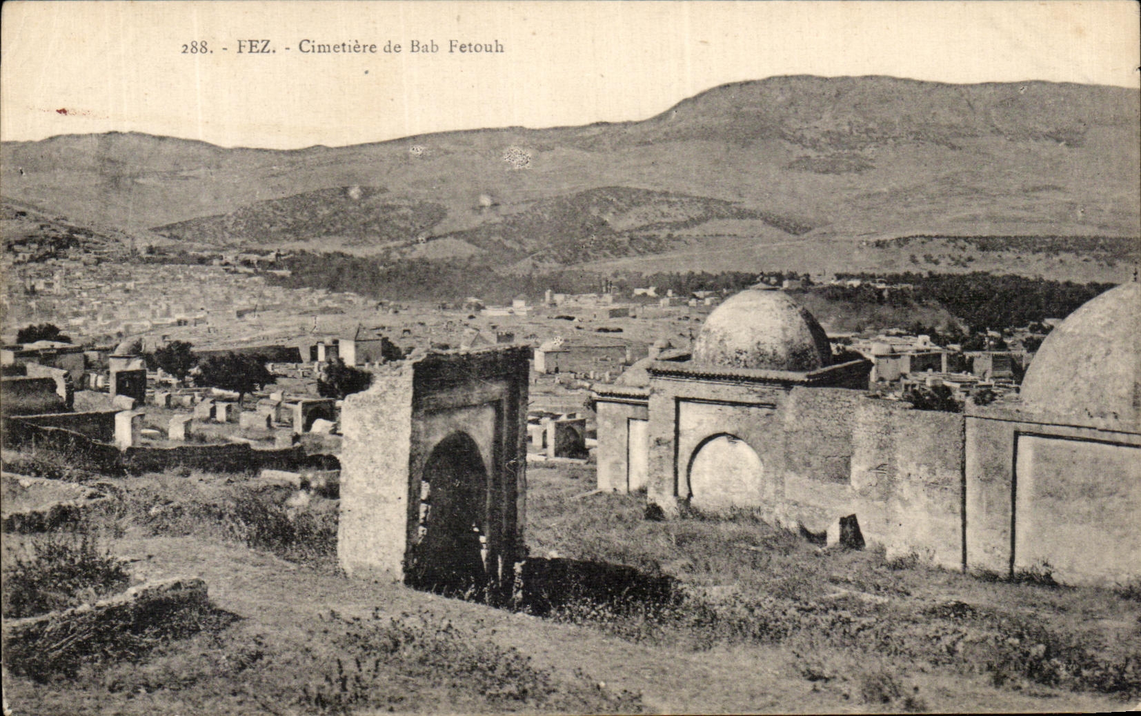 CPA Fez Cimetiere de Bab Fetouth Maroc