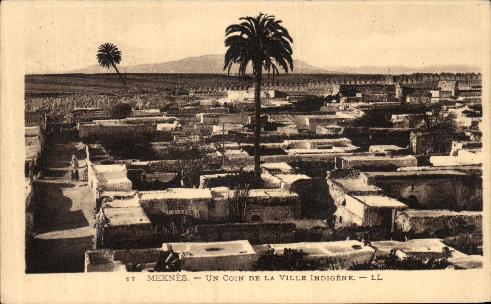 CPA Meknes Un Coin de la Ville Indigene