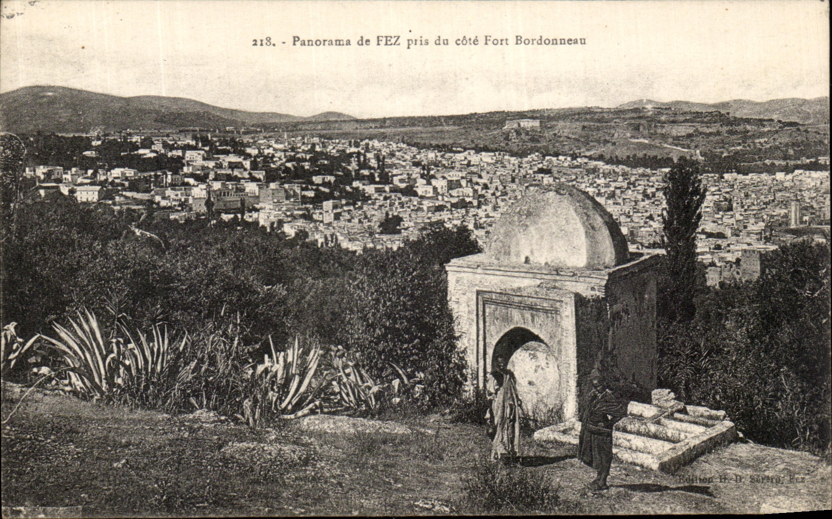 CPA Panorama de Fez Pris du Cote Fort Bordonneau 