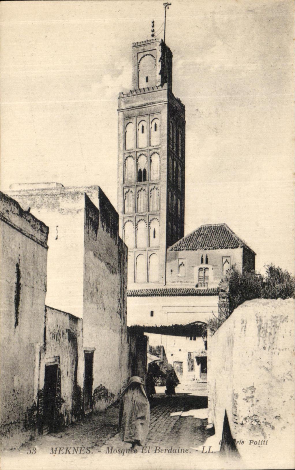 CPA Meknes Mosquee el Berdaine 