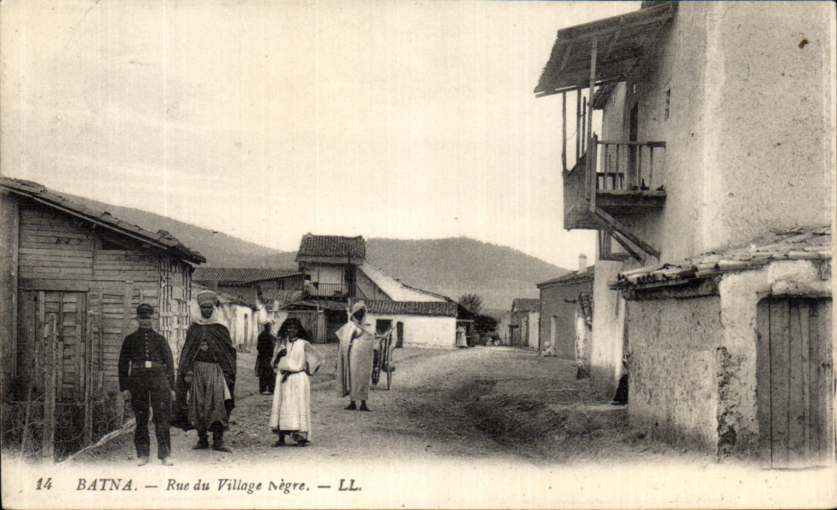 CPA Batna Rue du Village Negre 