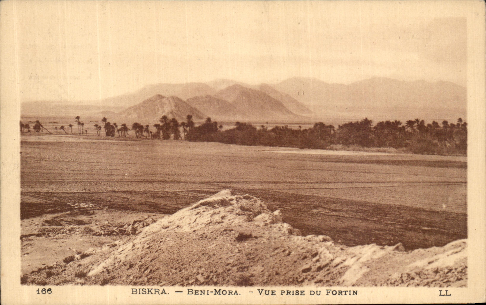 CPA Biskra Beni Mora Vue Prise Du Fortin