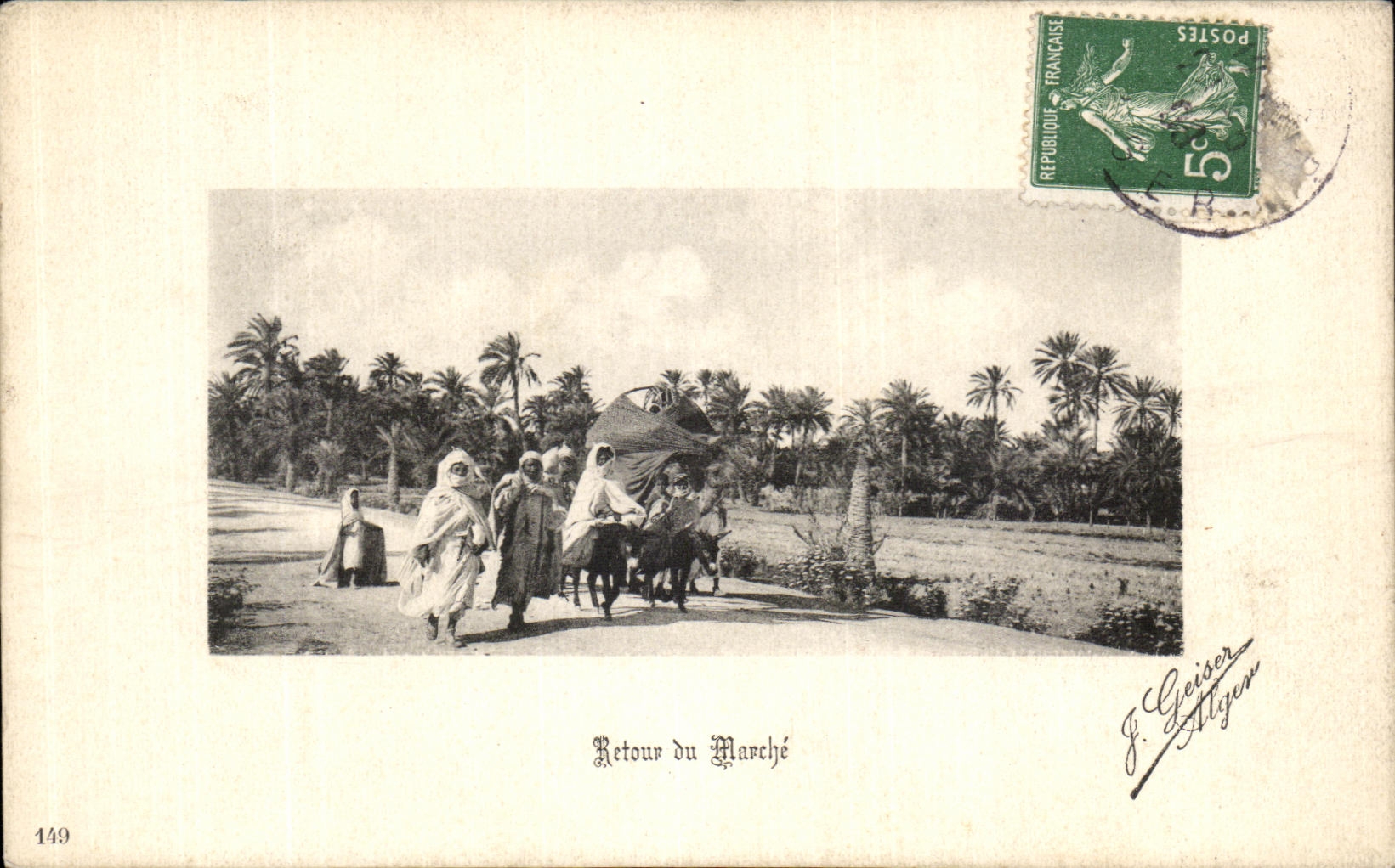 CPA Retour du Marche Algerie 