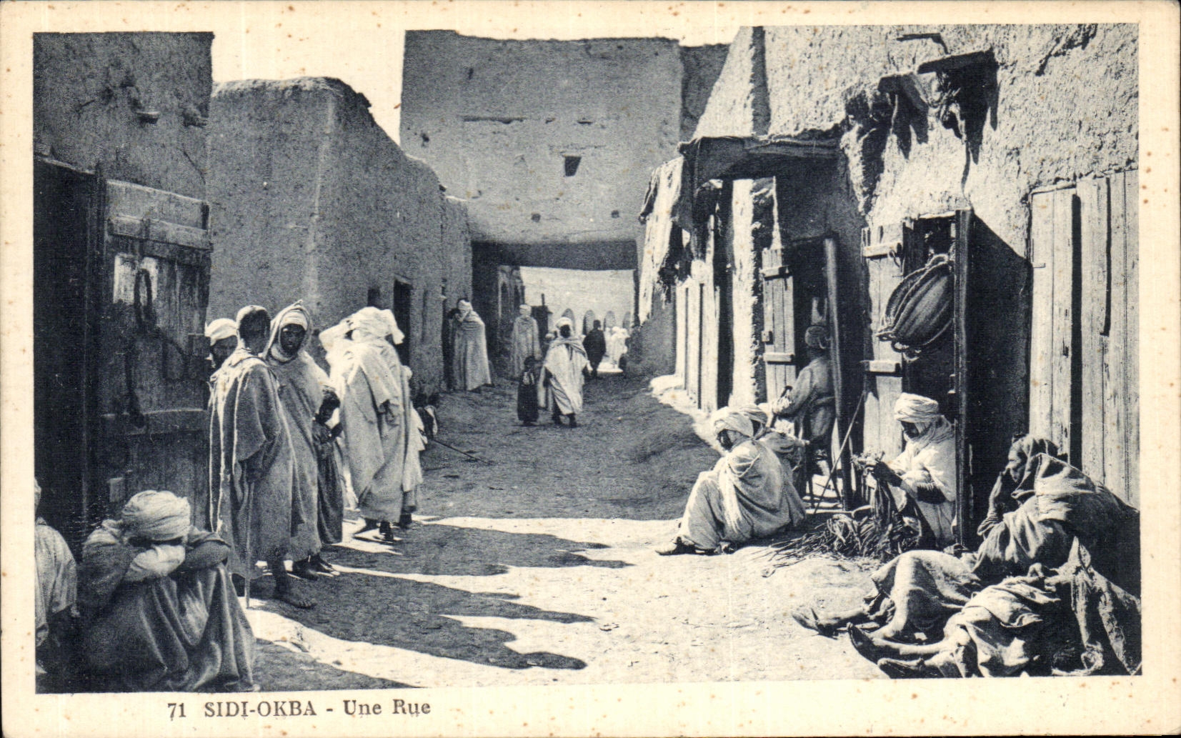 CPA Sidi Okba Une Rue Algerie 