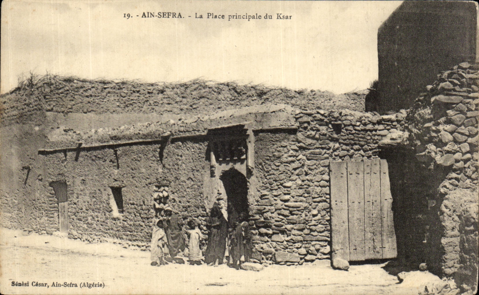 CPA Ain Sefra La place Prinicipale de Ksar