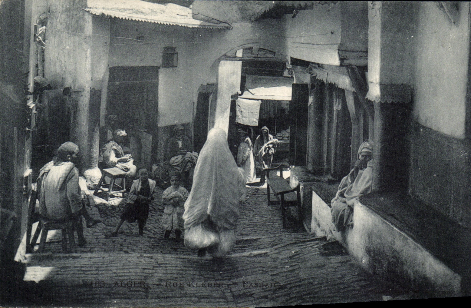 CPA Alger Rue Kleber Casbah 