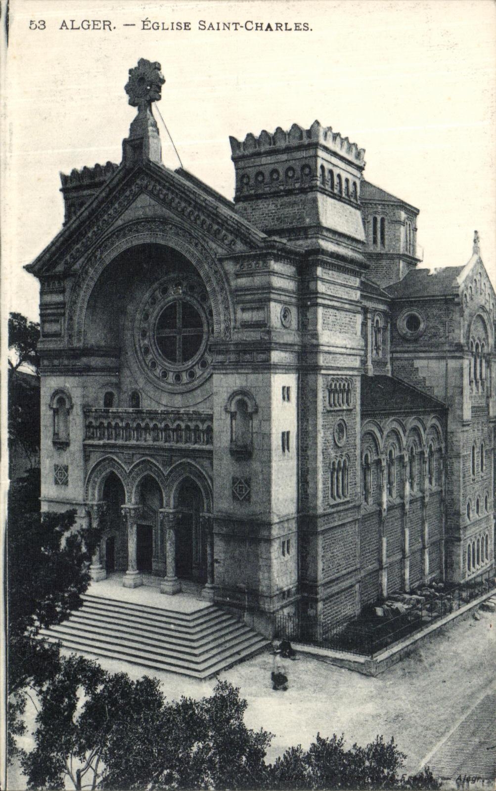 CPA Alger Eglise Saint Charles Algerie 