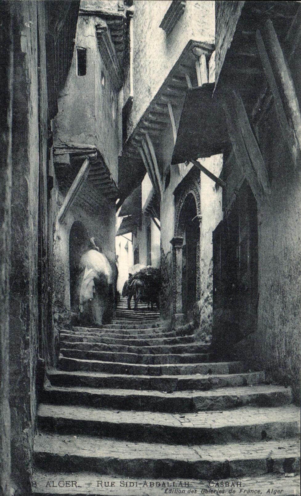 CPA Alger Rue Sidi Abdallah Casbah 