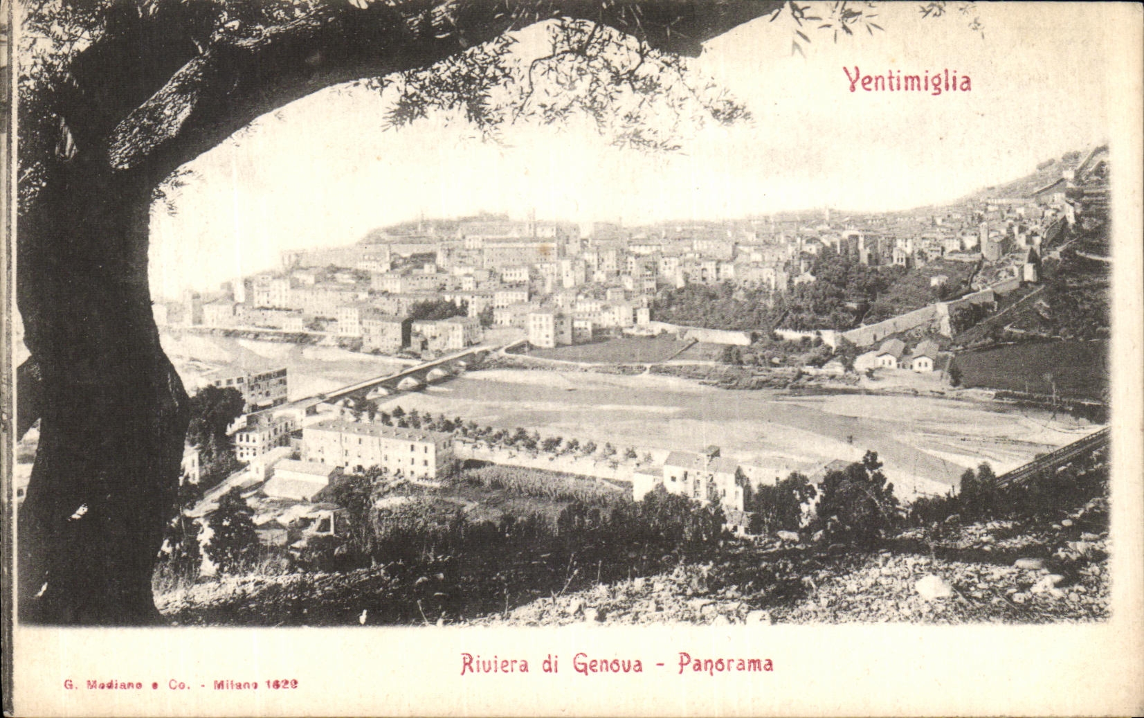 CPA Ventimiglia Riviera di Genova Panorama