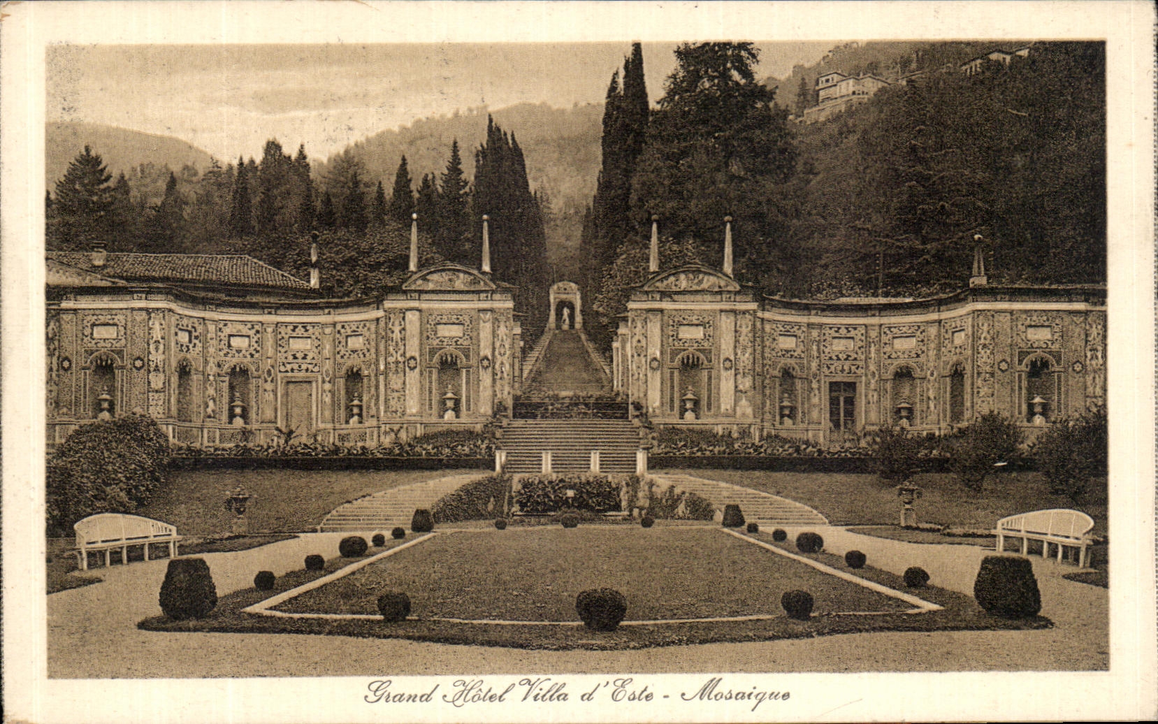 CPA Grand Hotel Villa d Este Mosaique