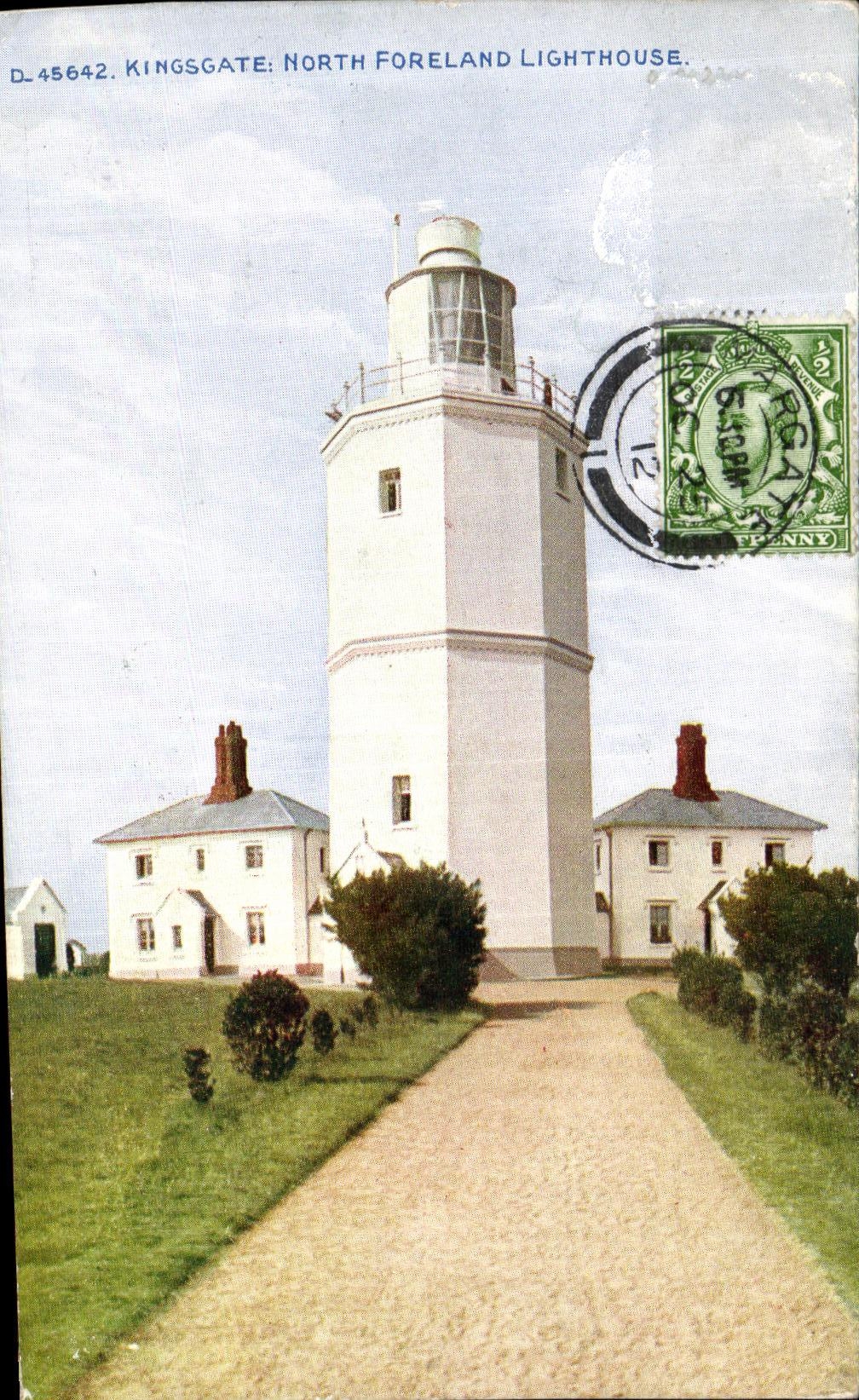 Cabo del norte Ligthouse de Kingsgate de la POSTAL de la VENDIMIA