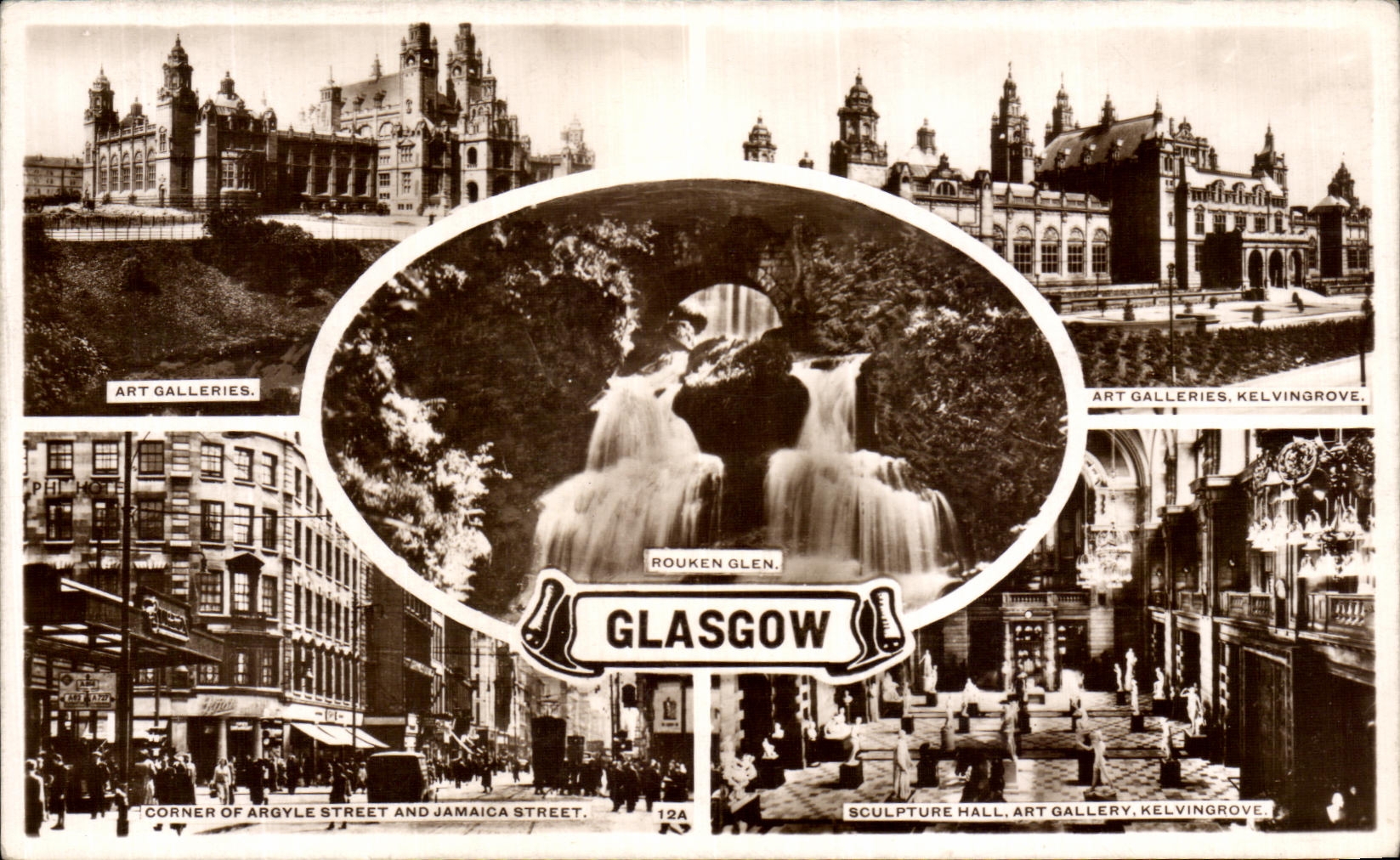 VINTAGE POSTCARD Glasgow