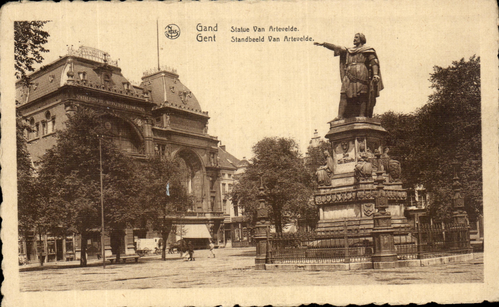 VINTAGE POSTCARD Ghent Rules Van Arlevelde