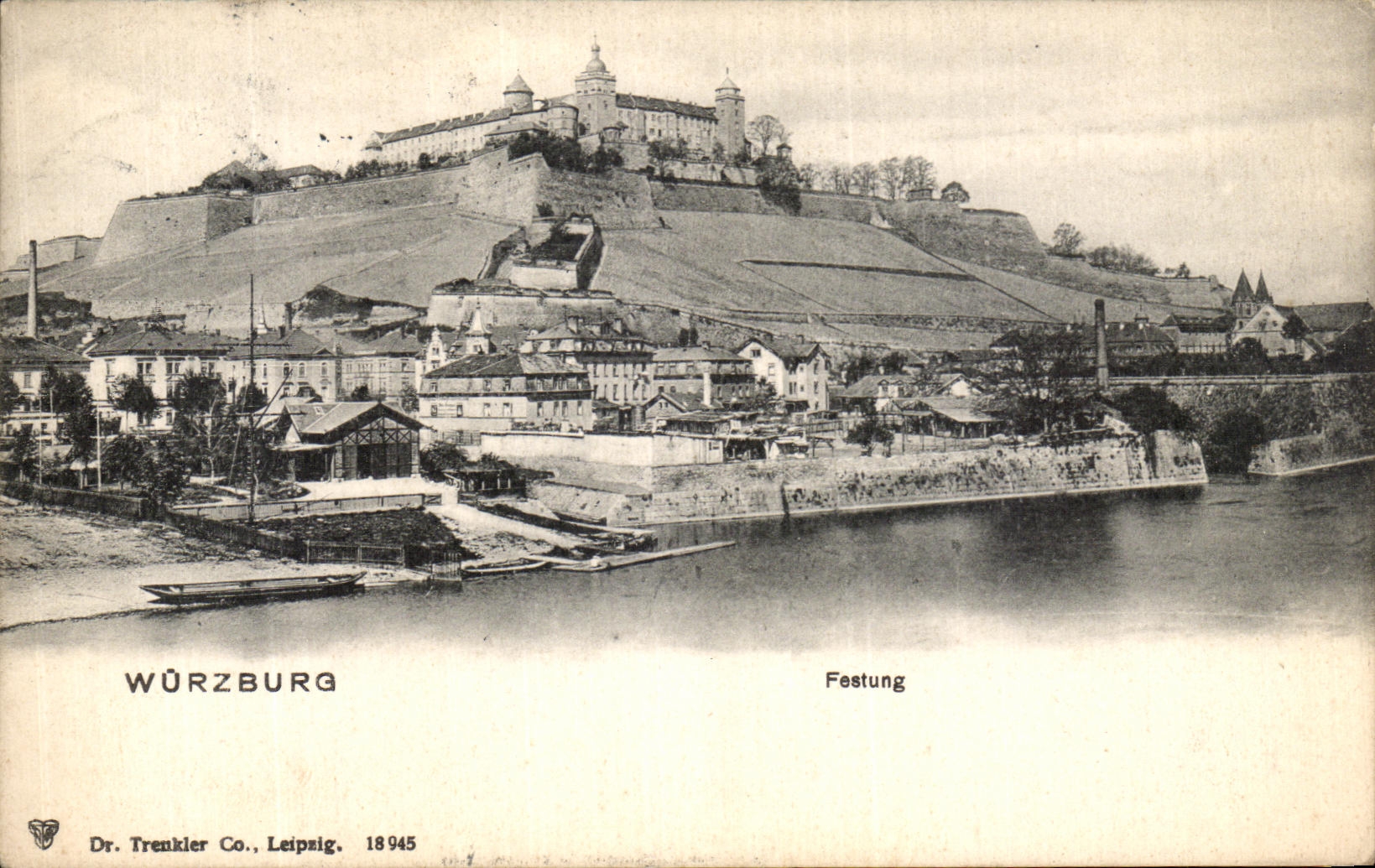 VINTAGE POSTCARD Wurzburg Festung
